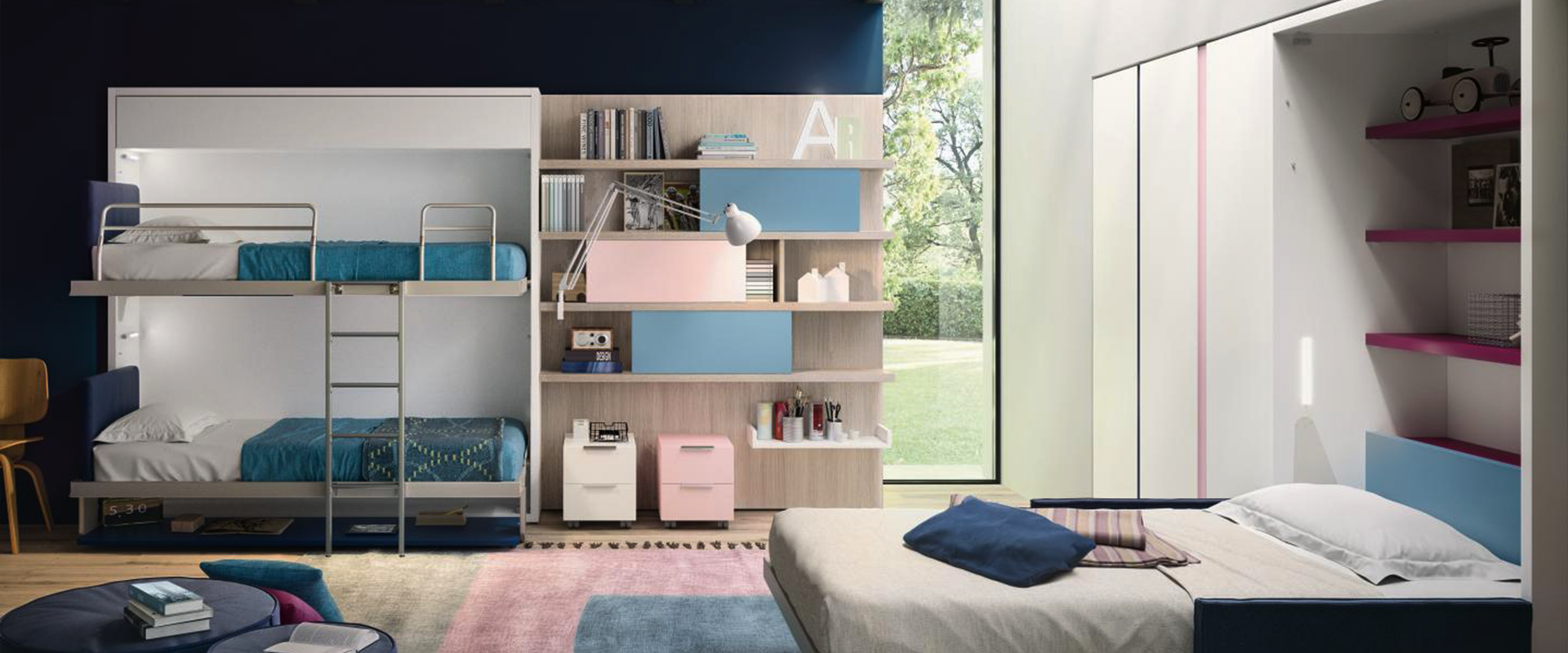 Clei Idee per arredare una camera da letto per 3 bambini