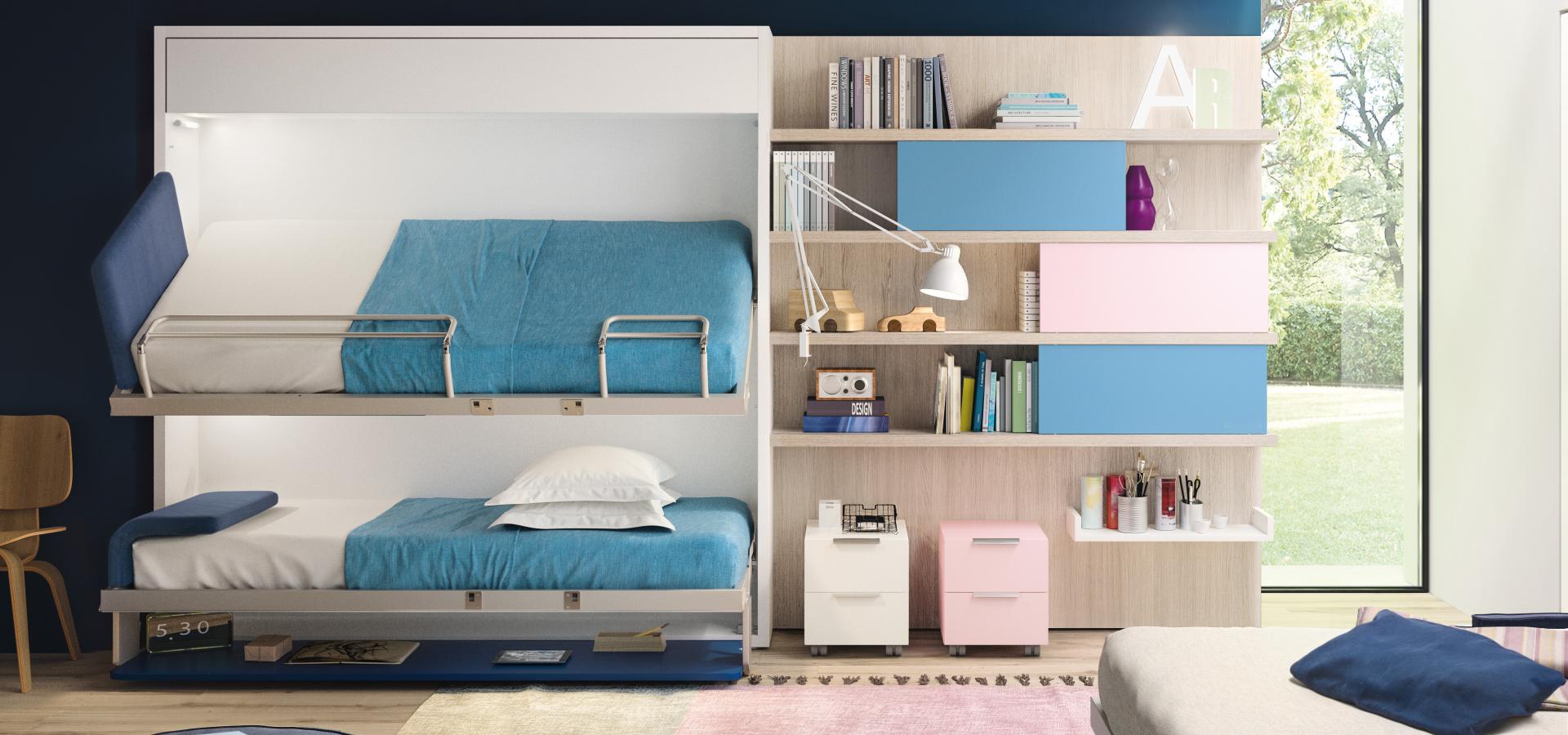 Clei Murphy bunk bed with desk