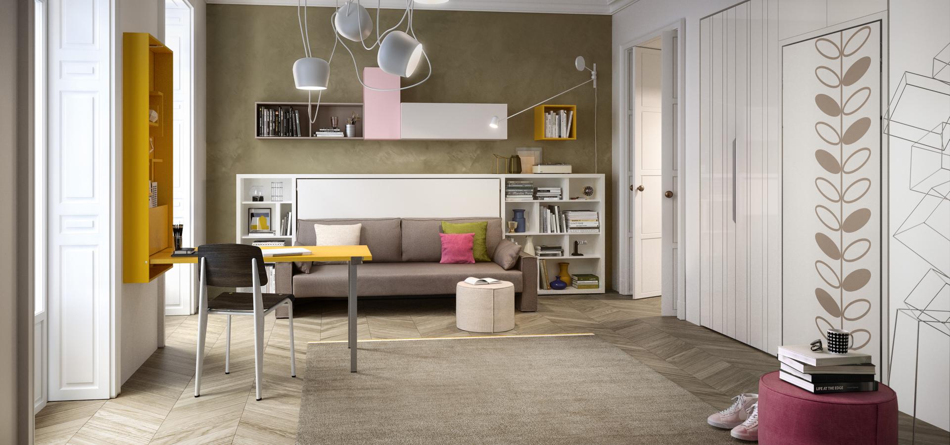 Clei Sofa con letto a scomparsa