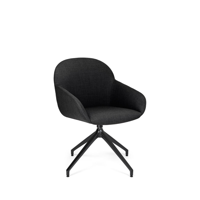 Crassevig Elba P/PBE Swivel armchair with trestle base