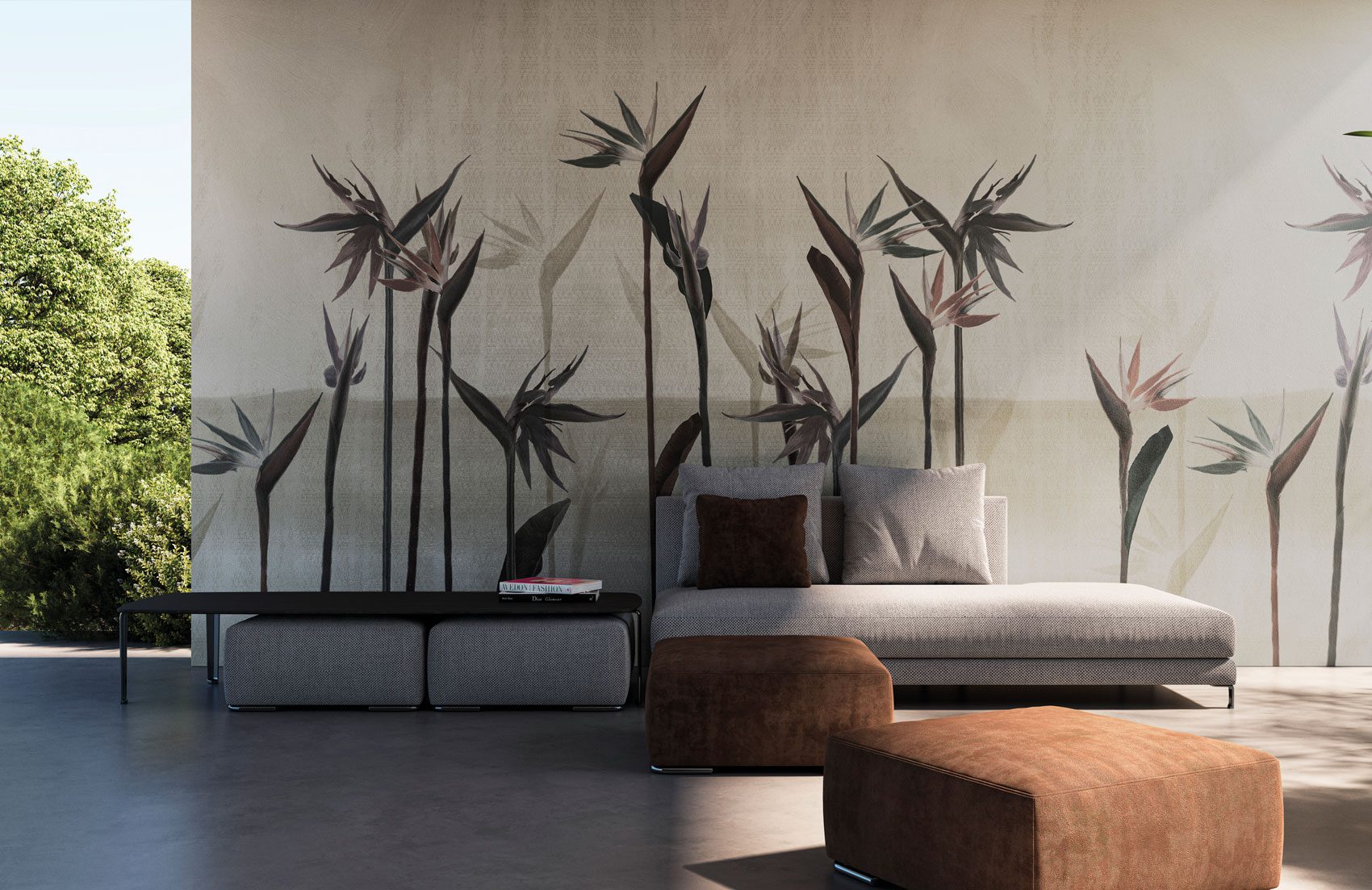 Instabilelab Jan tropische Blumen Tapete