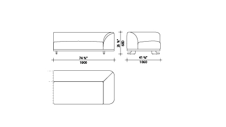 Lema Sofa Aurel – lema:aurel:YP223D, Bild 1