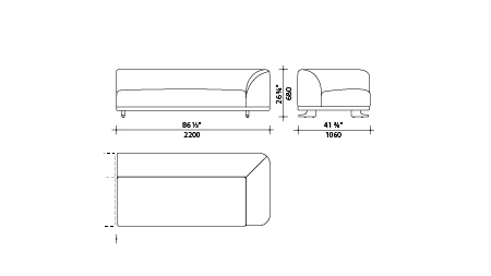 Lema Sofa Aurel – lema:aurel:YP243D, Bild 1