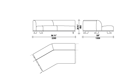 Lema Sofa Aurel – lema:aurel:YU244S, Bild 1