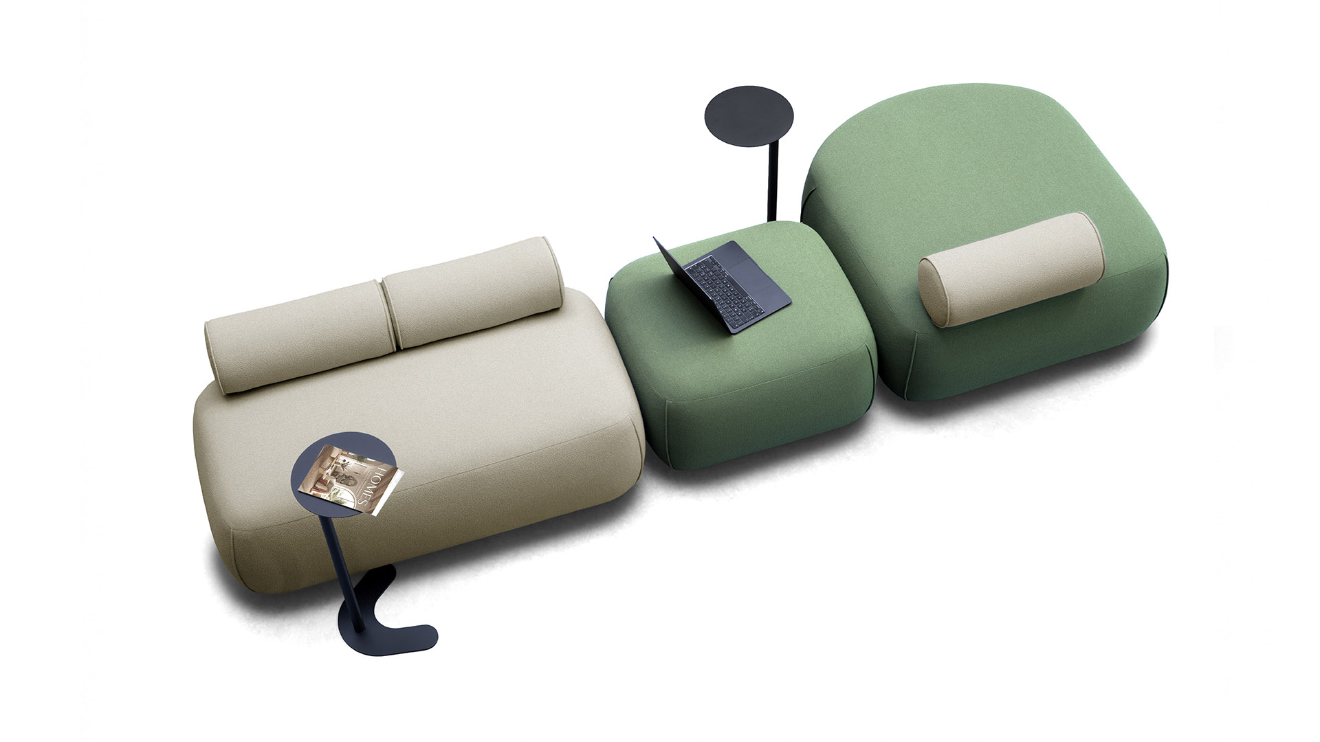 Leyform Nodo modular pouf