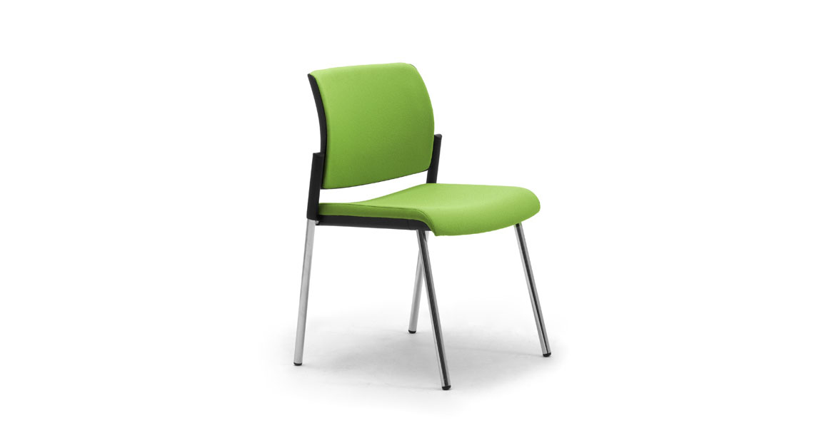 Leyform Wiki 4G stacking waiting chair with mesh backrest