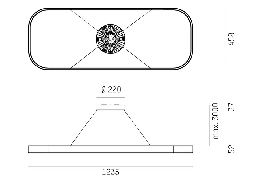 Molto Luce Lon Rectangle 1000 PD