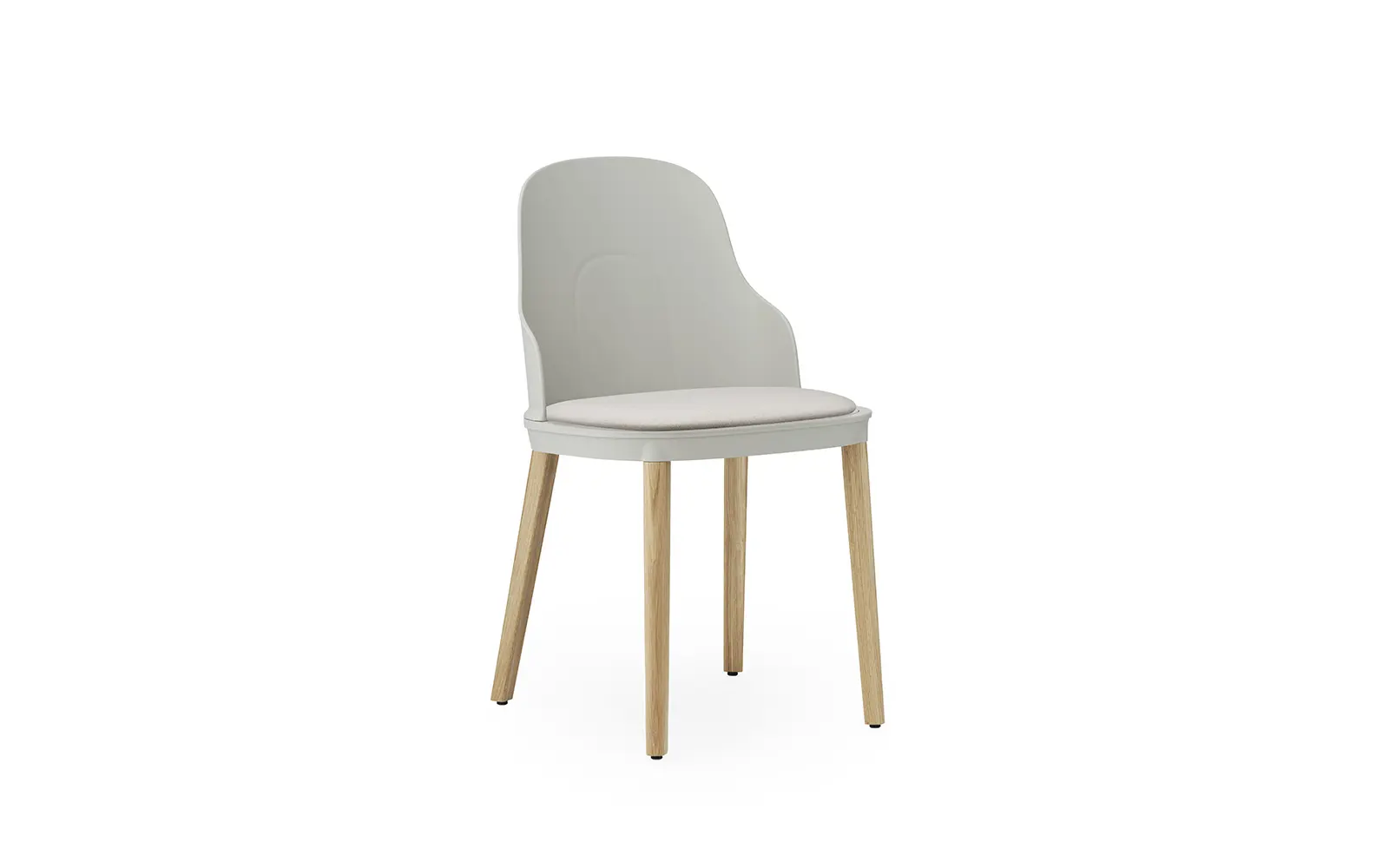 Normann Copenhagen Allez Chair Upholstery Canvas, Warm grey/Oak