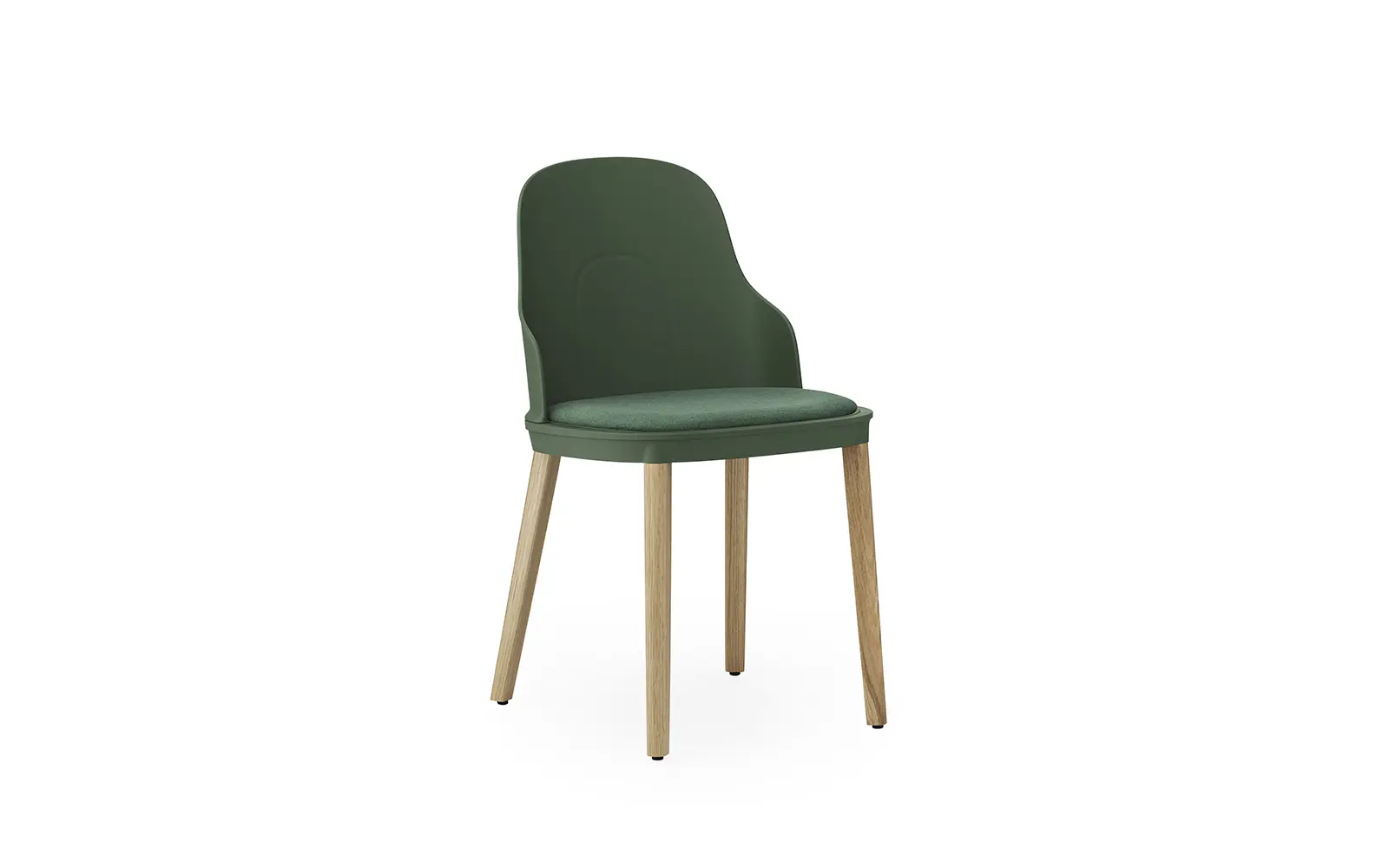 Normann Copenhagen Allez Chair Upholstery Main Line Flax, Park Green/Oak