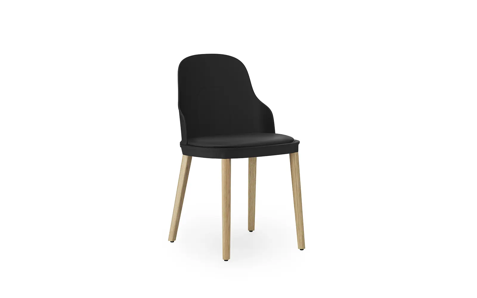 Normann Copenhagen Allez Chair Upholstery Ultra Leather, Black/Oak