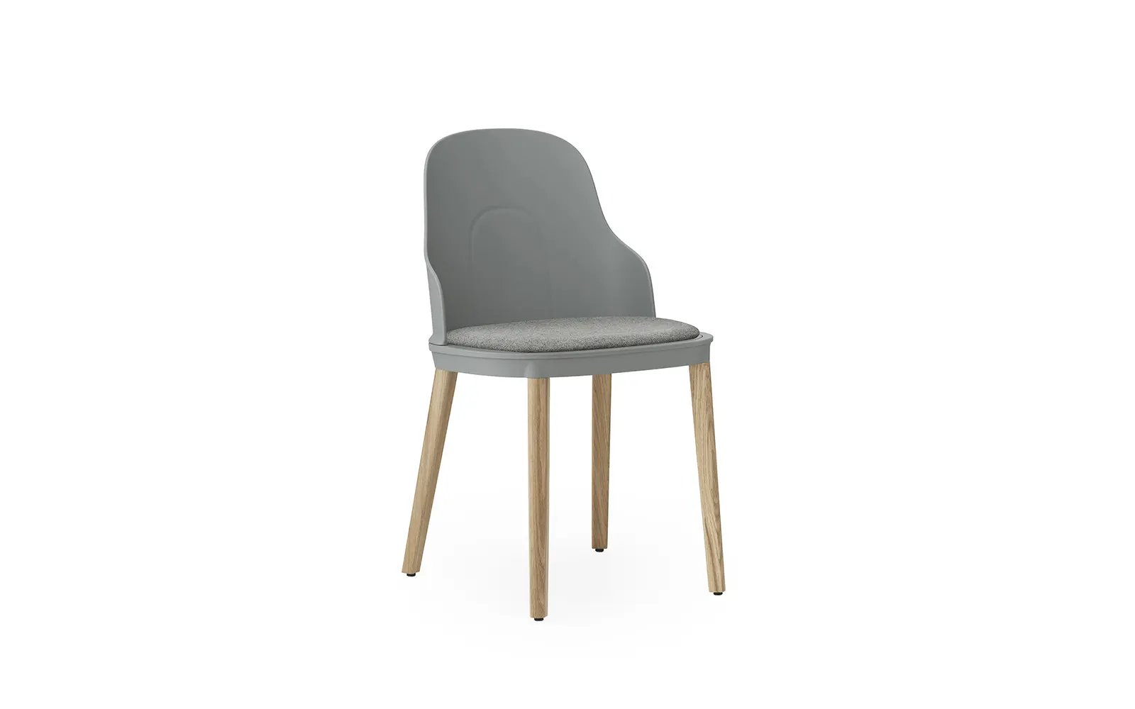 Normann Copenhagen Allez stol polstret Main Line Flax, grå/eg
