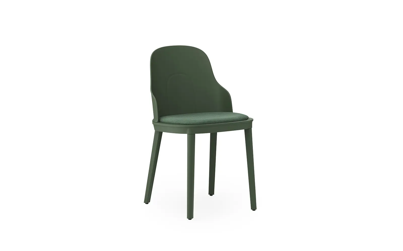 Normann Copenhagen Allez stol polstret Main Line Flax, park grøn/polypropylen