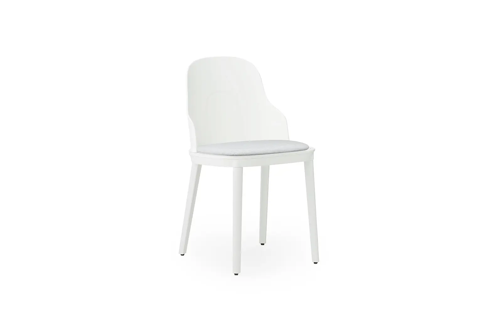Normann Copenhagen Allez Stuhl gepolstert Canvas, weiß/polypropylen