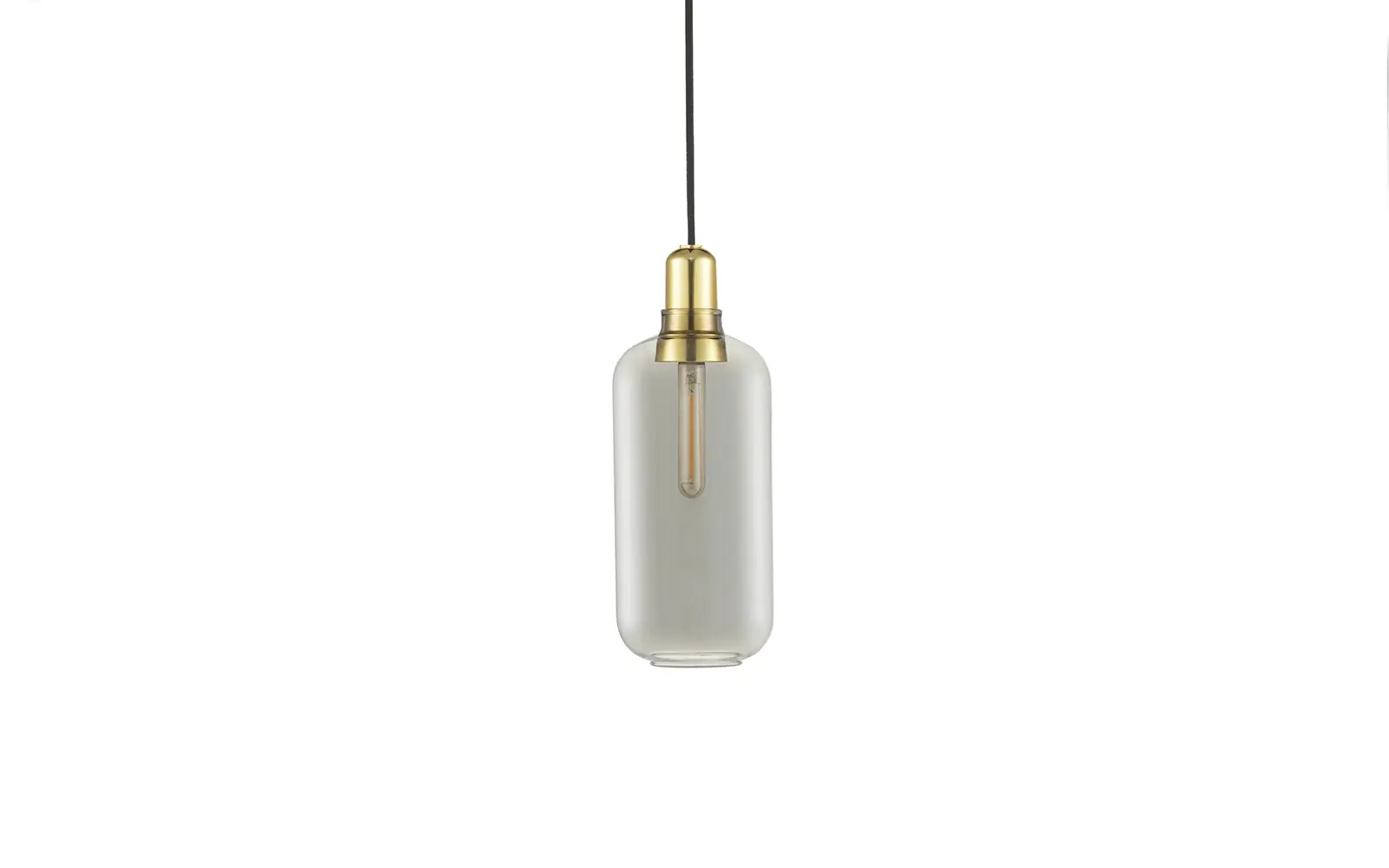 Normann Copenhagen Amp Lamp Large EU smoke/brass