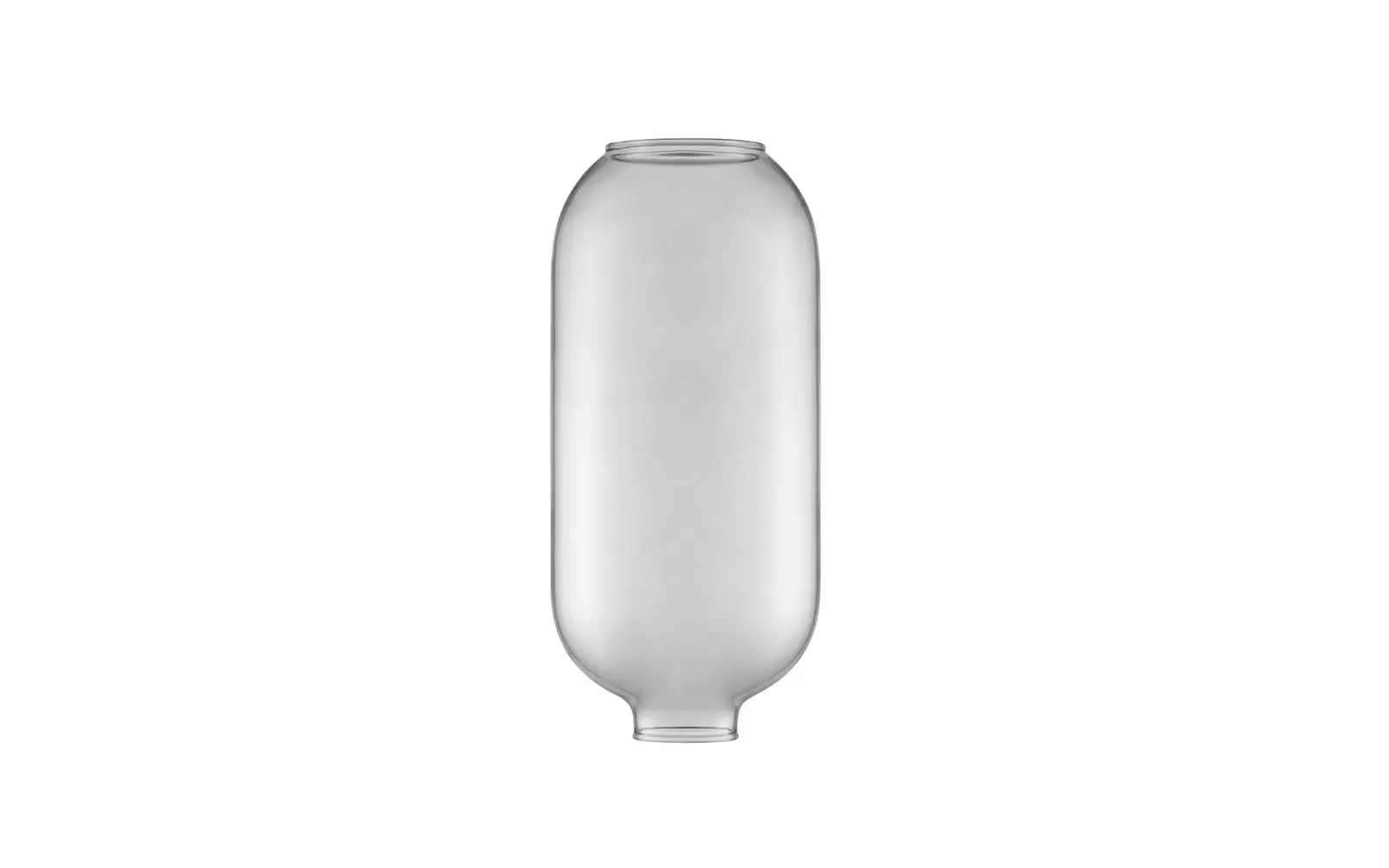 Normann Copenhagen Amp Lampe Ersatzglas, Groß rauchschwarz