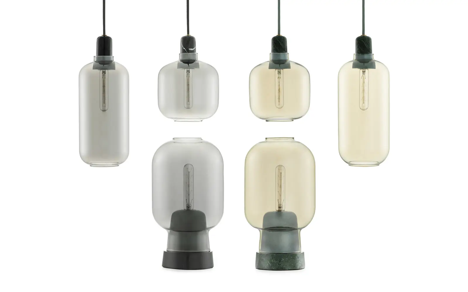 Normann Copenhagen Amp Lampe groß EU rauchschwarz – Bild 2