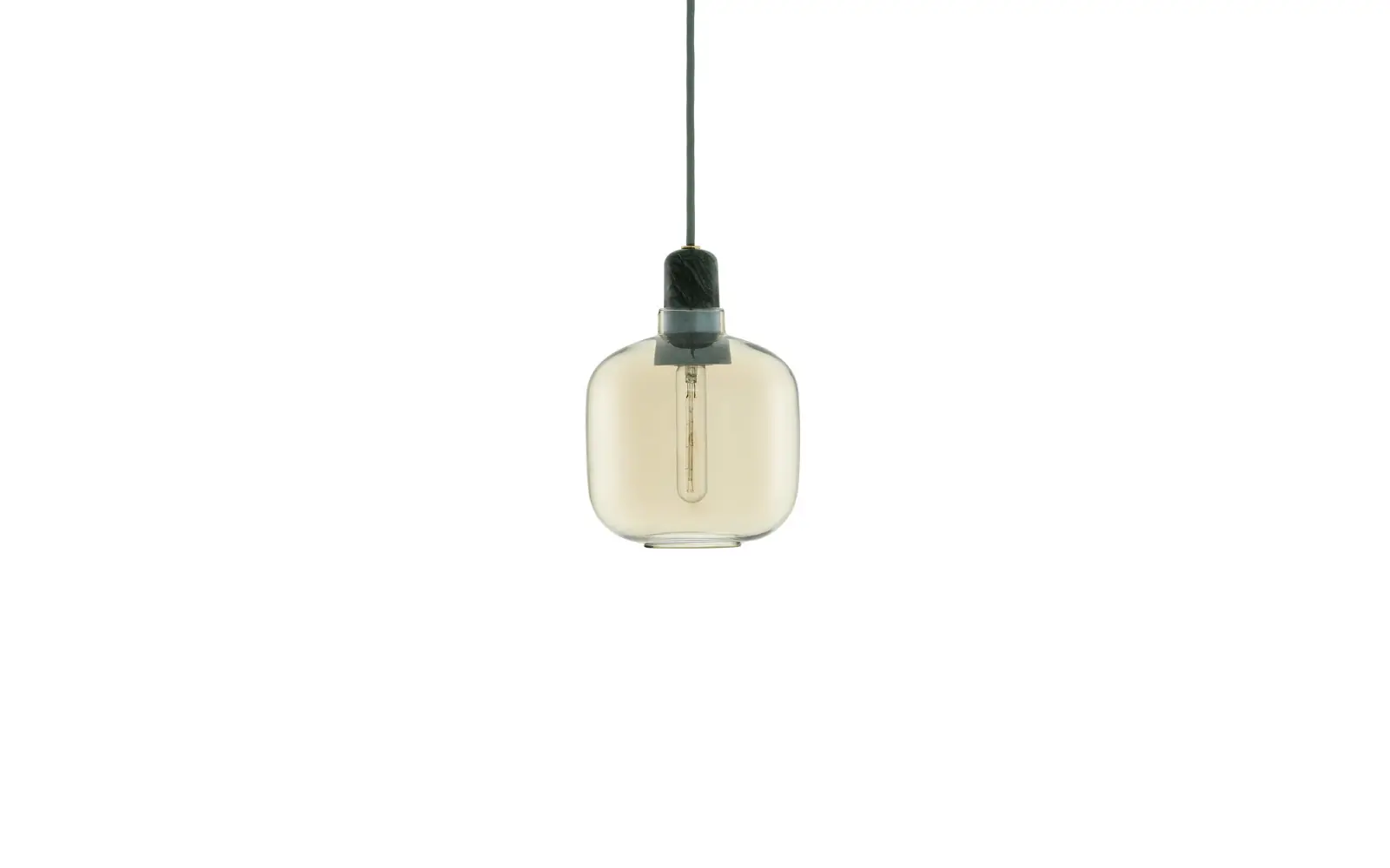 Normann Copenhagen Amp Lampe klein EU gold/grün