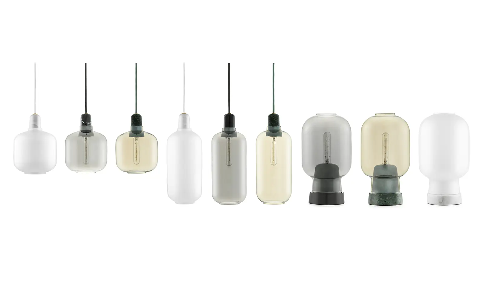 Normann Copenhagen Amp Lampe klein EU weiß/weiß – Bild 2