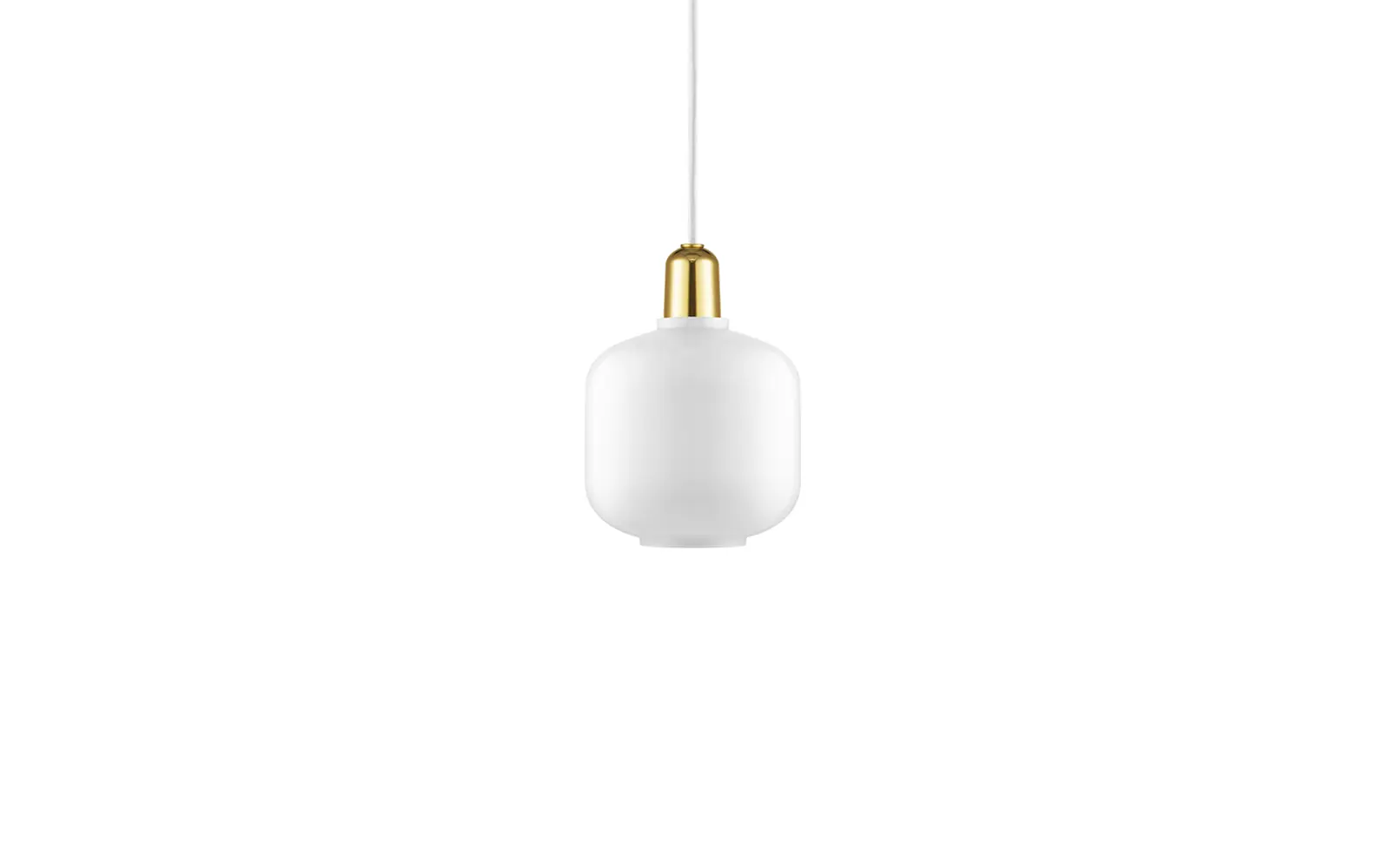 Normann Copenhagen Amp Lampe Klein Weiß/Messing