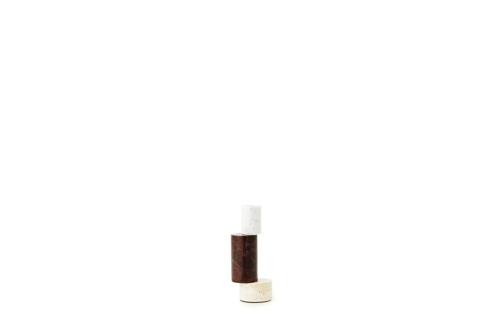 Normann Copenhagen Blox Kerzenhalter Burgunderrot