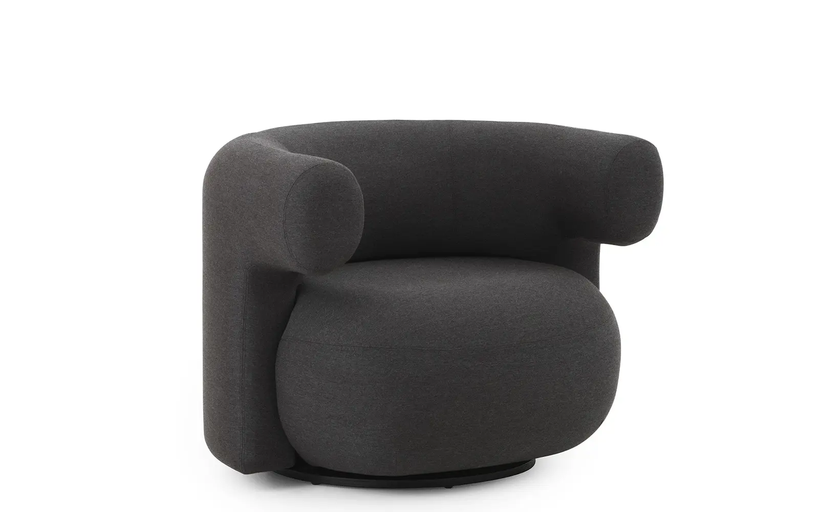 Normann Copenhagen Burra Lounge-Sessel mit Rückdrehefunktion Outdoor Natté