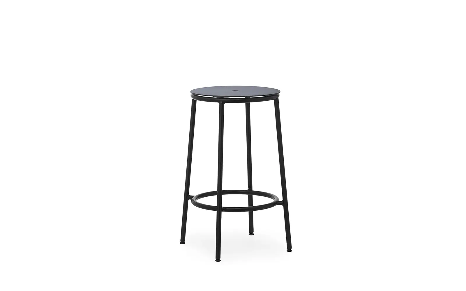 Normann Copenhagen Circa Barstool 65 cm Black Aluminum