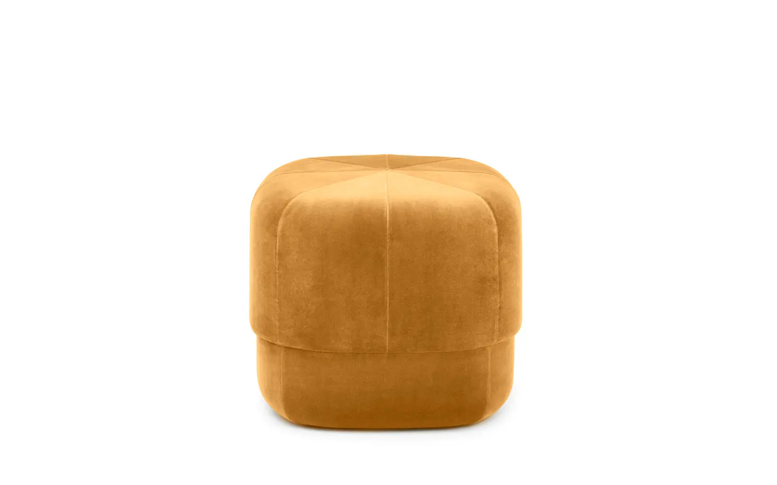 Normann Copenhagen Circus puf velour lille gul