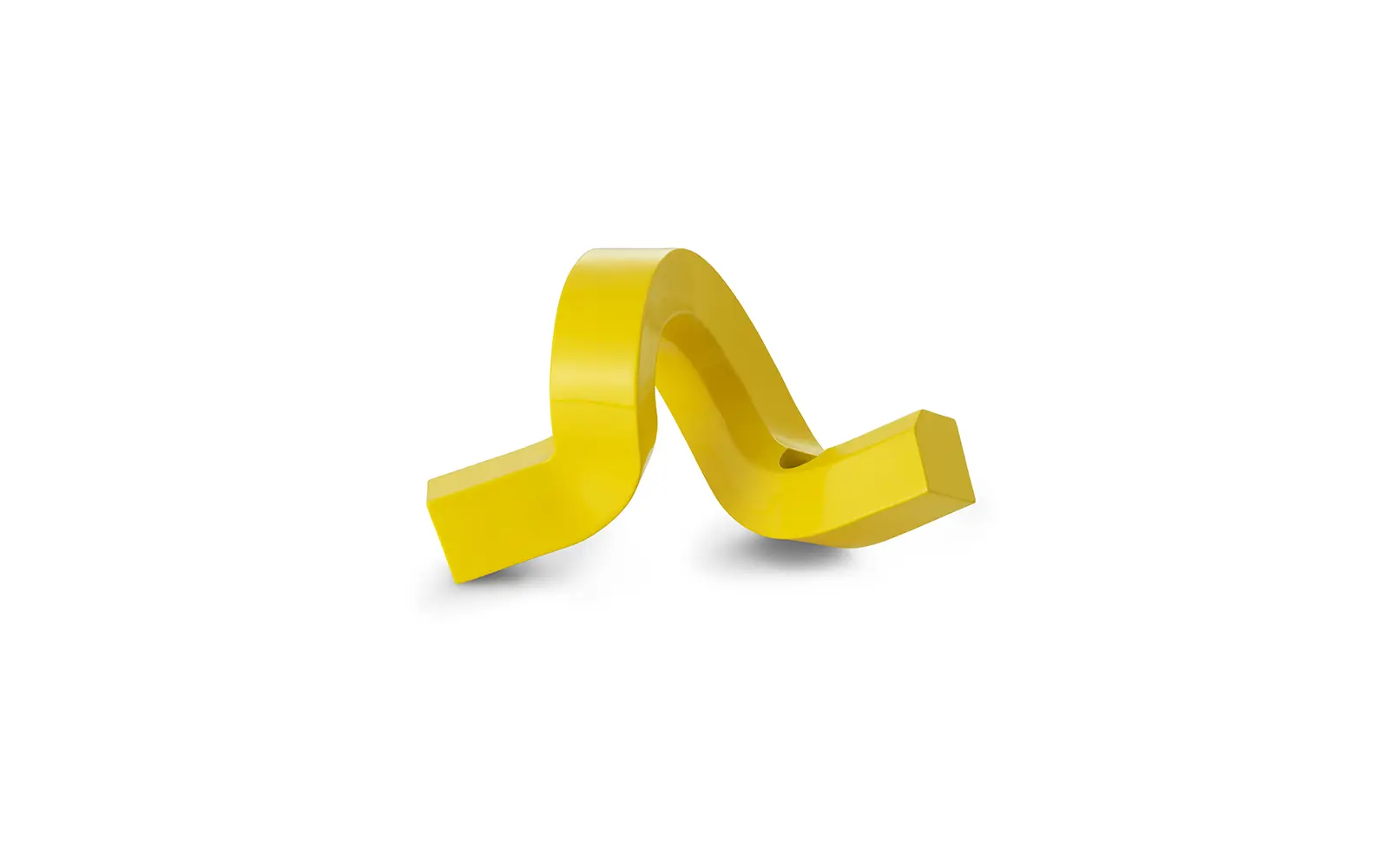 Normann Copenhagen Crooked Candlestick One Yellow