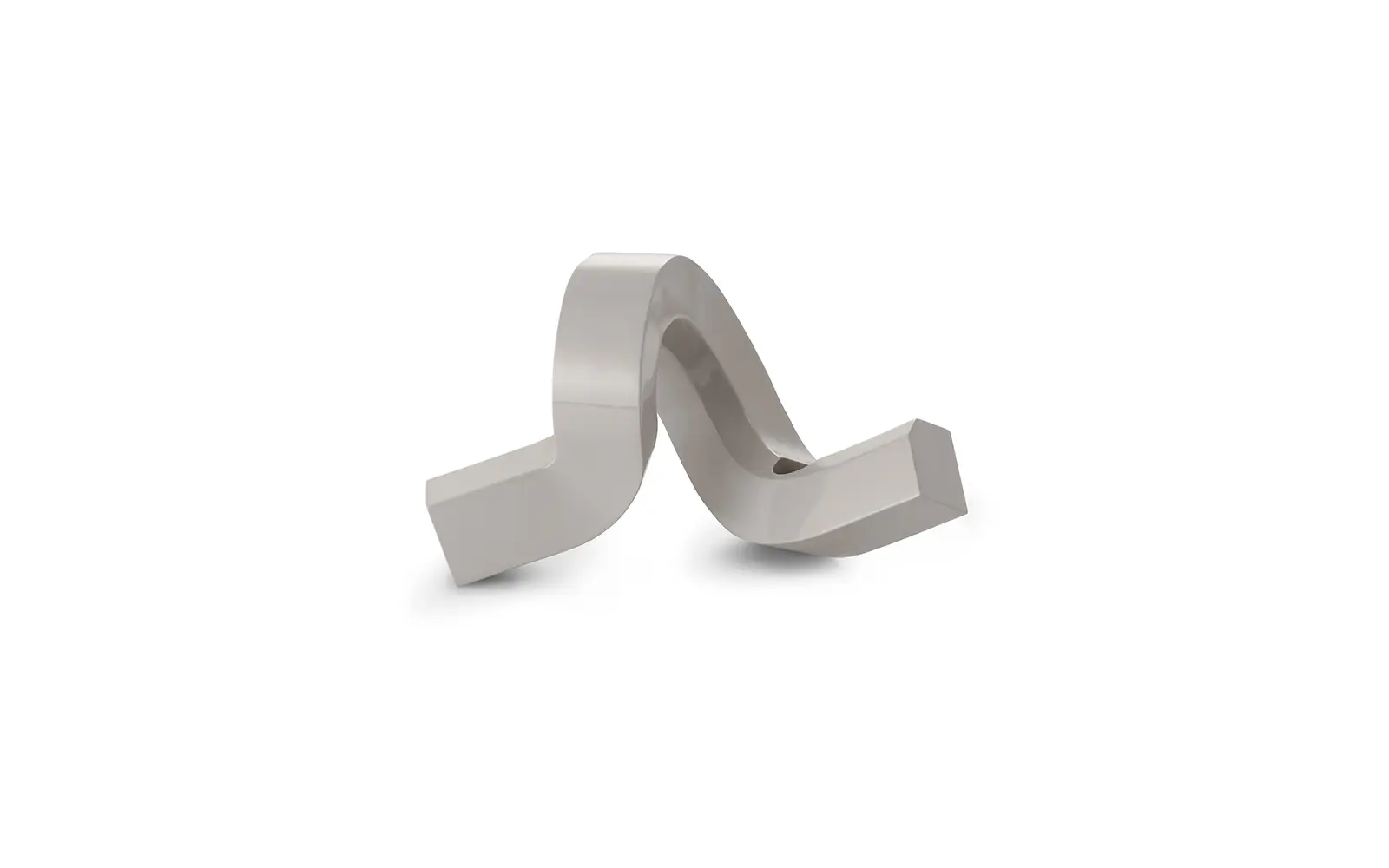 Normann Copenhagen Crooked Kerzenhalter ein Warmes Grau