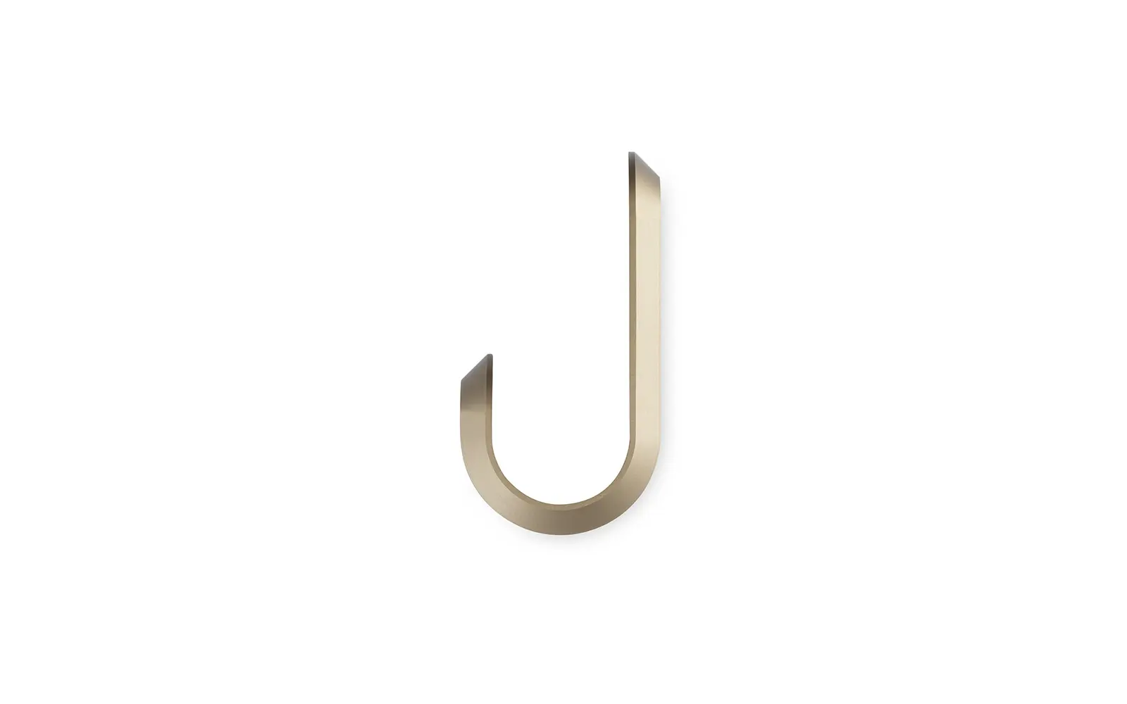Normann Copenhagen Curve mini Haken Mattgold (2 Stück) – Bild 2