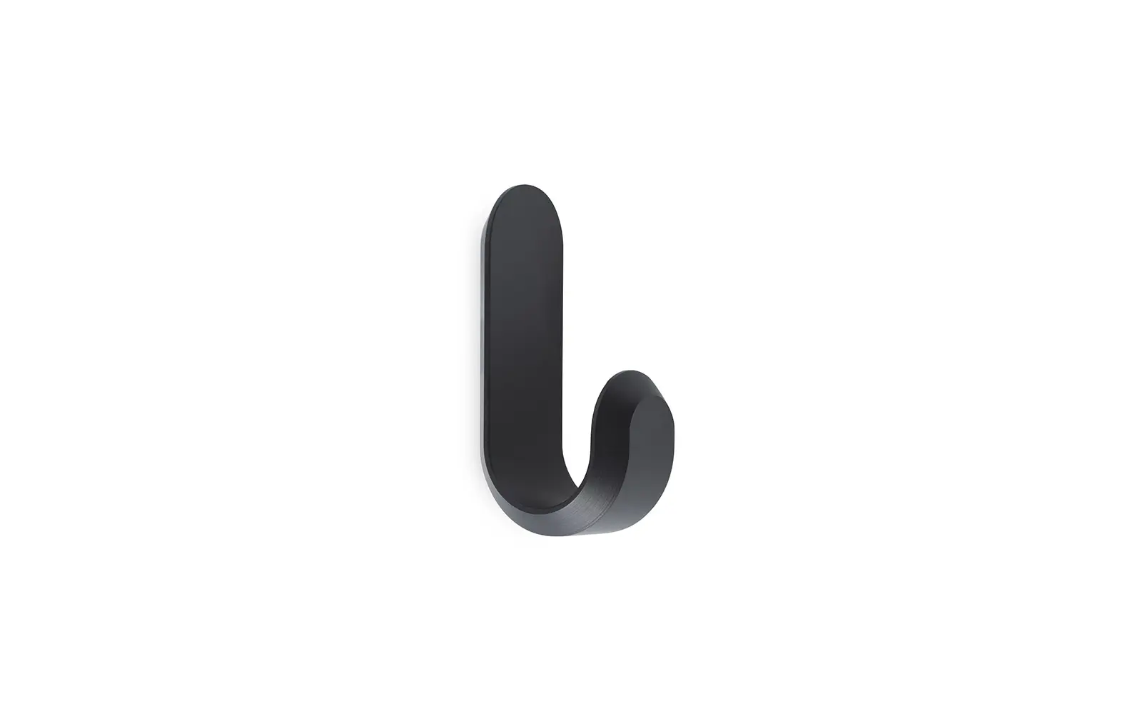 Normann Copenhagen Curve Mini Hooks Matt Black (2 pcs)