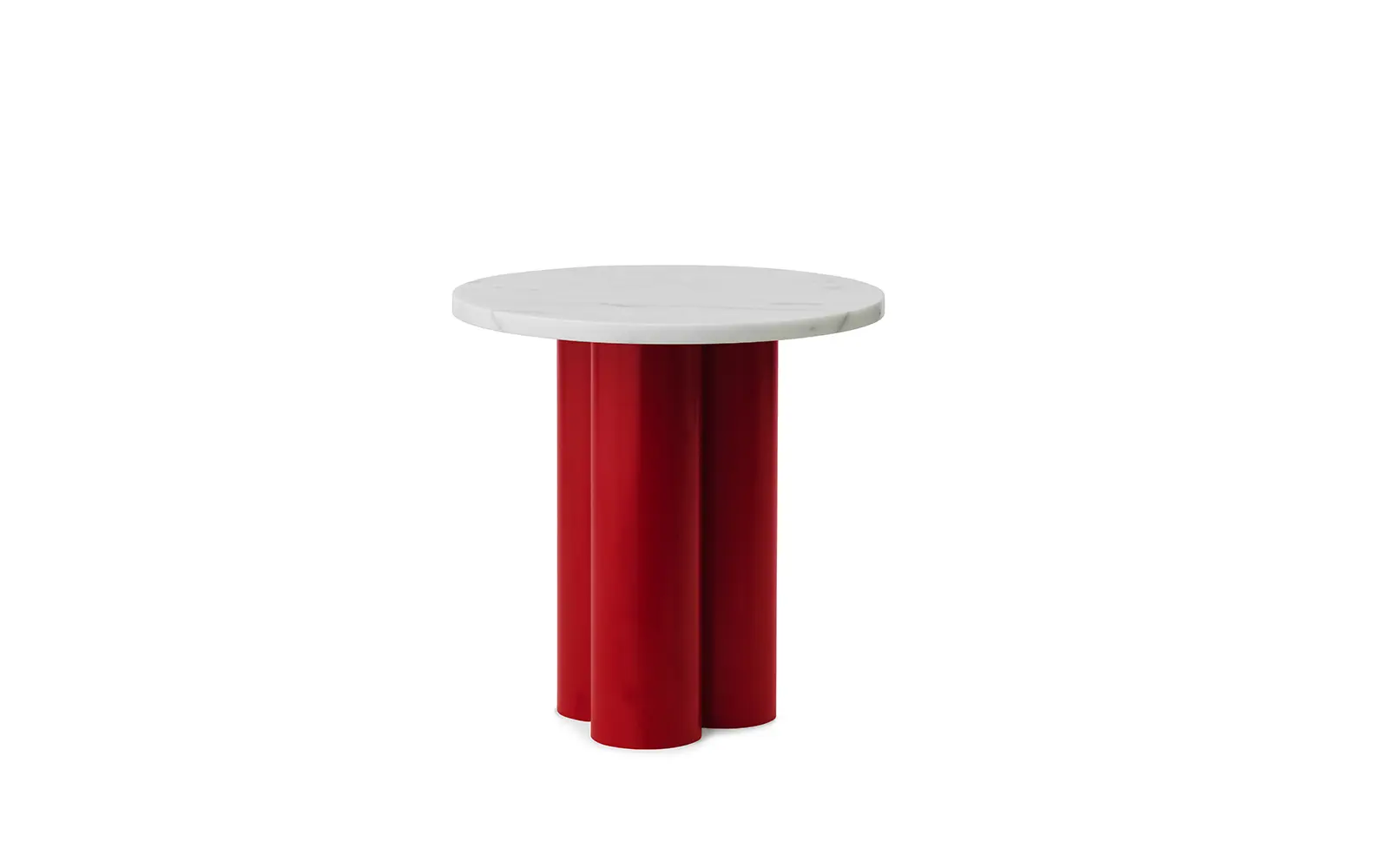 Normann Copenhagen Dit Table Bright Red White Carrara