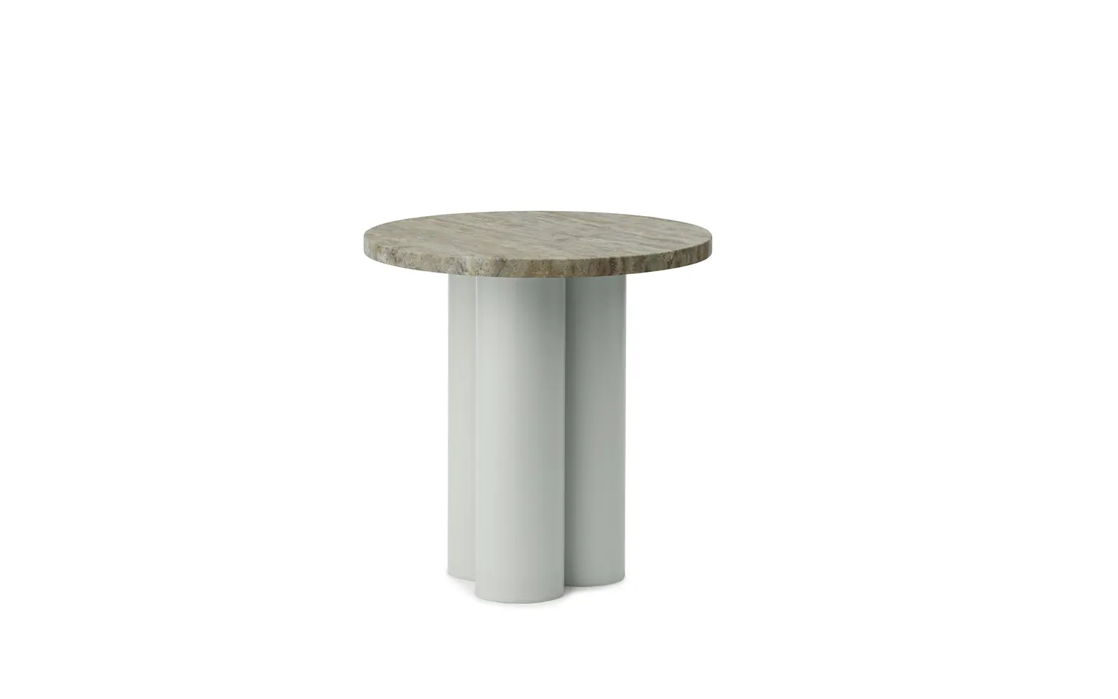 Normann Copenhagen Dit Tisch Hellgrün Travertine Silver