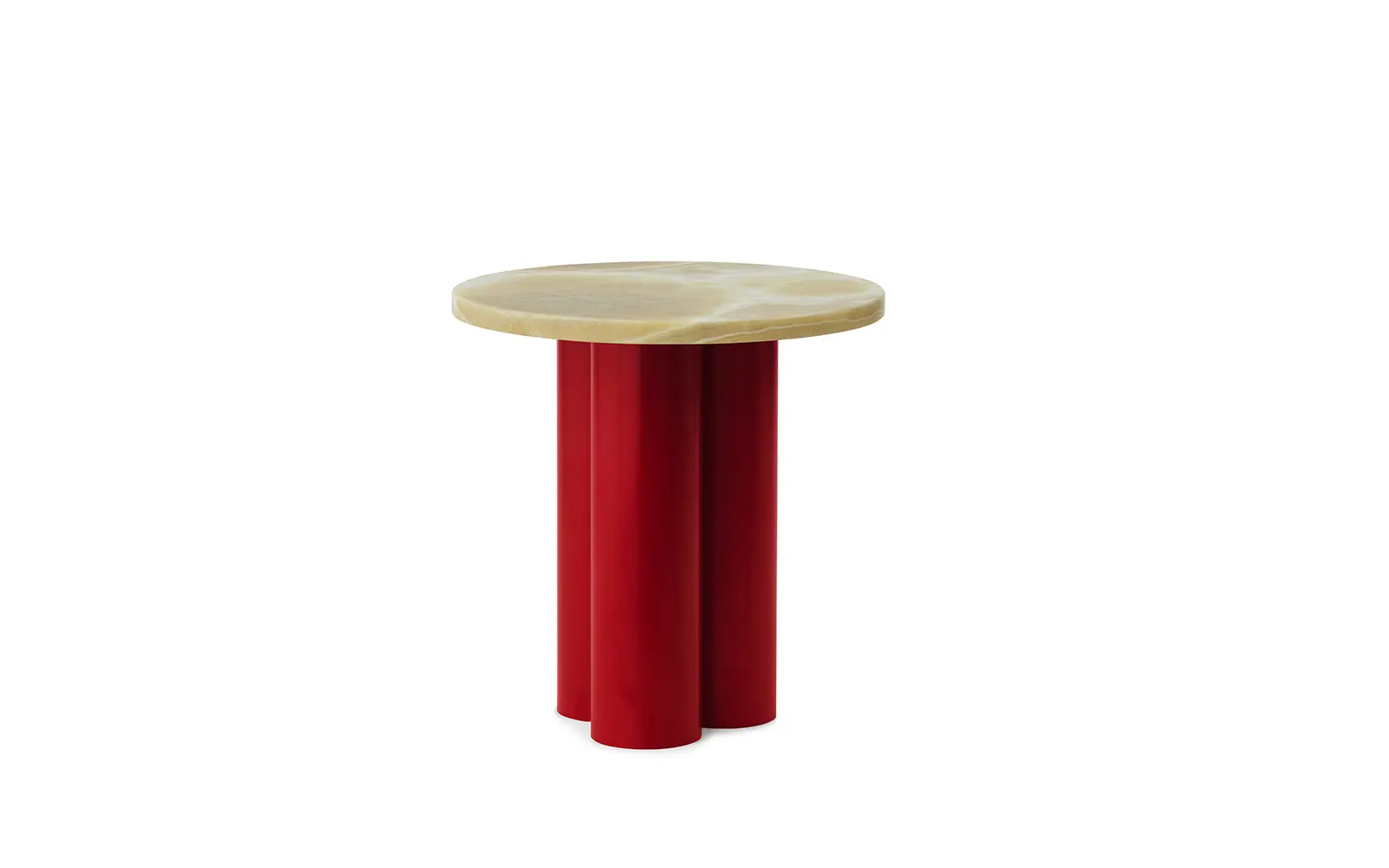 Normann Copenhagen Dit Tisch leuchtendes Rot Honey Onyx