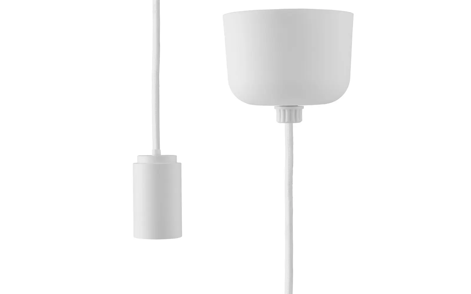 Normann Copenhagen Fabric cord w. fitting EU White