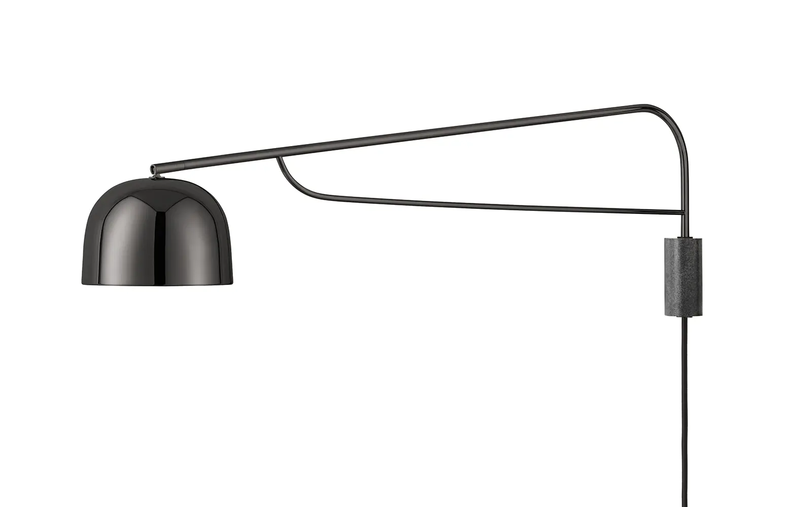 Normann Copenhagen Grant Wall Lamp 111 cm. Black