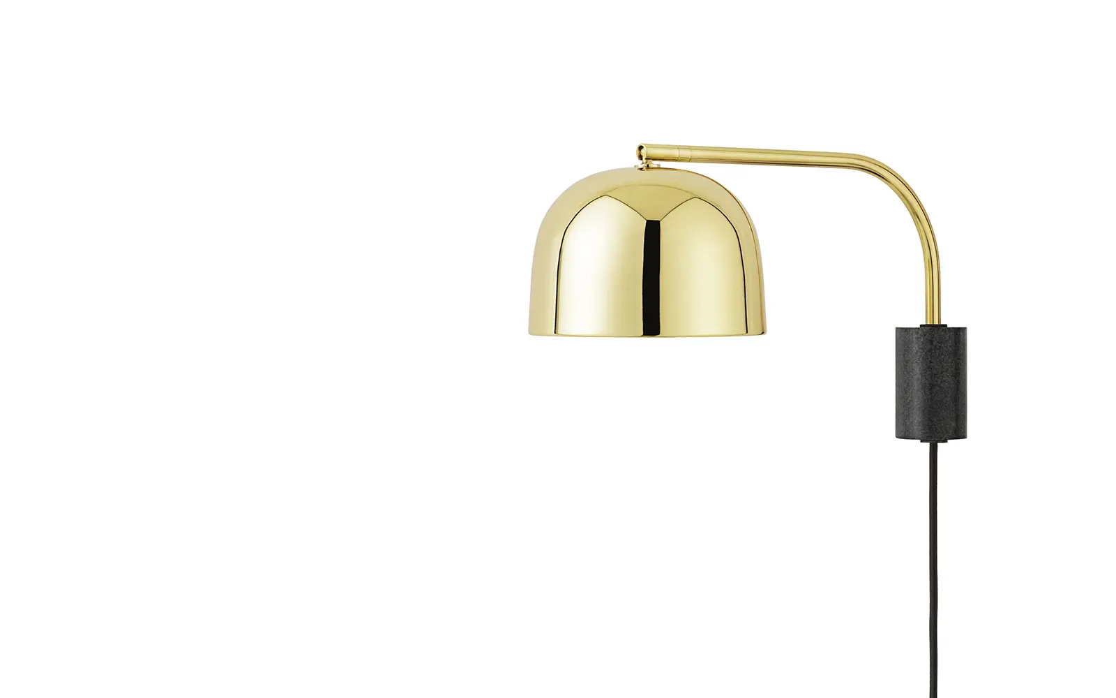 Normann Copenhagen Grant Wall Lamp 43 cm. EU Brass