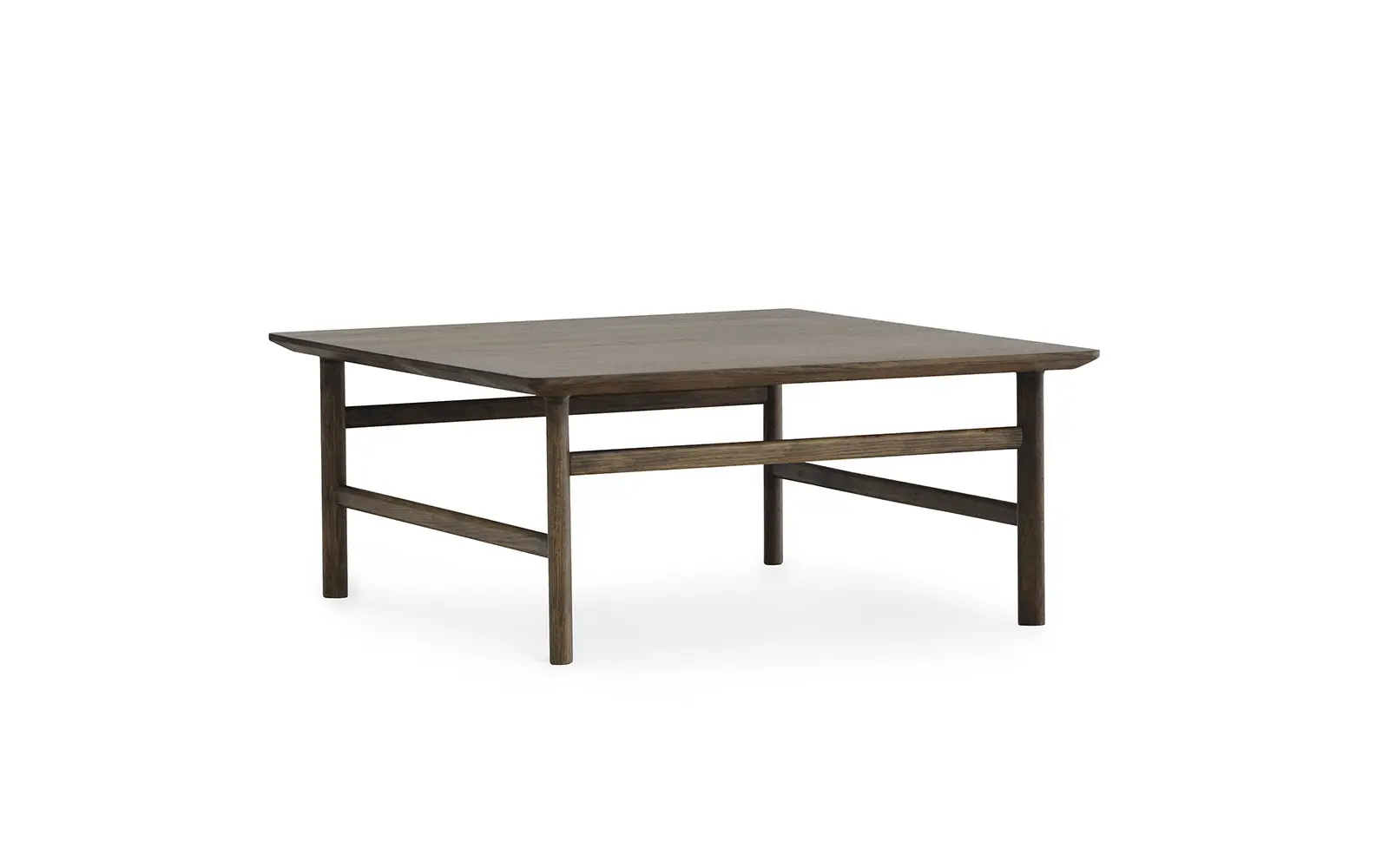 Normann Copenhagen Grow Table 80 x 80 cm. Stained Oak Smoked Oak