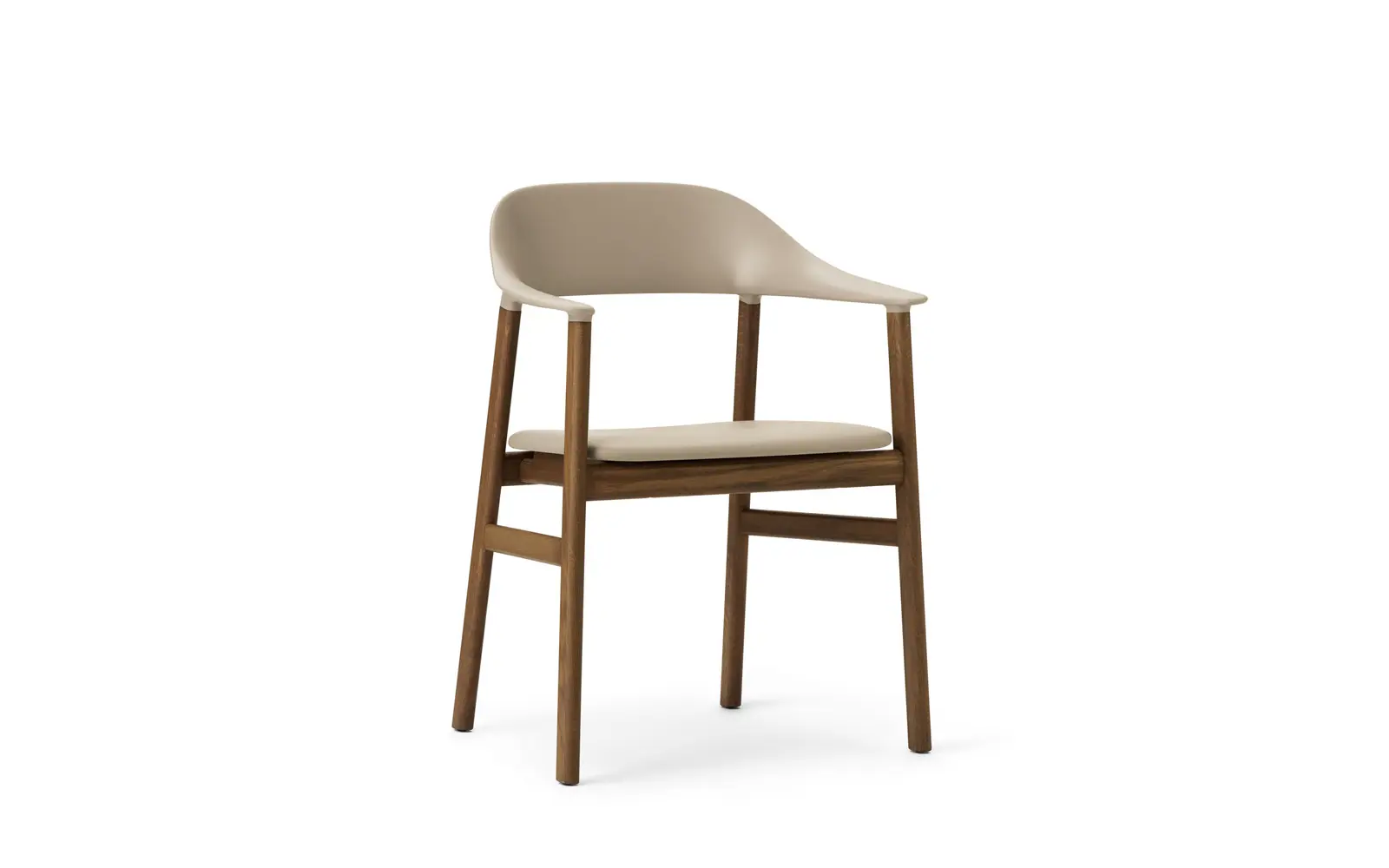 Normann Copenhagen Herit Armchair Upholstery Smoked Oak Spectrum Leather Sand