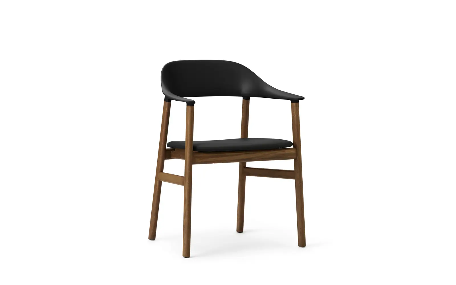 Normann Copenhagen Herit armstol polstret røget eg Spectrum læder sort