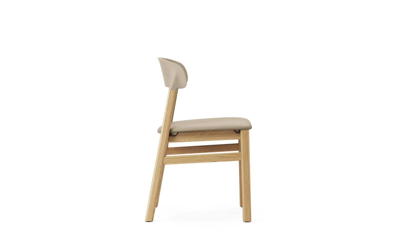 Normann Copenhagen Herit Chair Upholstery Oak Spectrum Leather Sand – Bild 3
