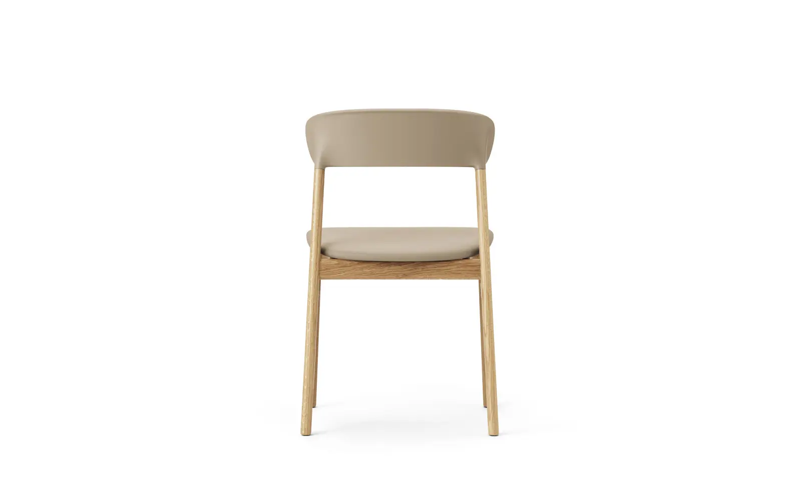 Normann Copenhagen Herit Chair Upholstery Oak Spectrum Leather Sand – Bild 4