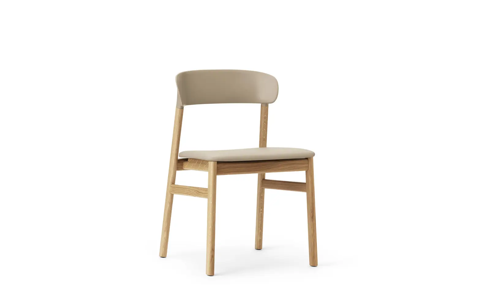 Normann Copenhagen Herit stol polstret eg Spectrum læder sand