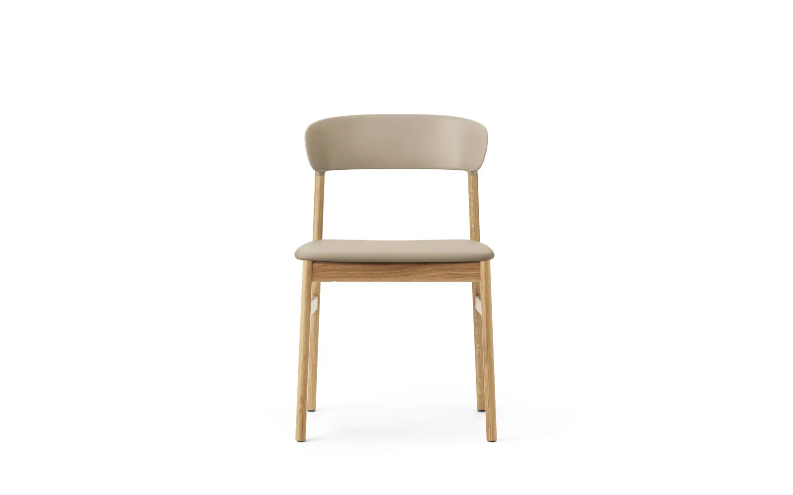 Normann Copenhagen Herit Stuhl gepolstert, Eiche Spectrum Leder sand – Bild 2