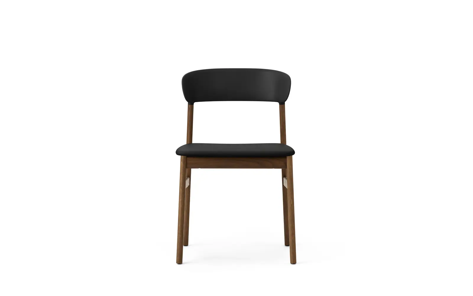 Normann Copenhagen Herit Stuhl gepolstert, gebeizte Eiche Spectrum Leder schwarz – Bild 2