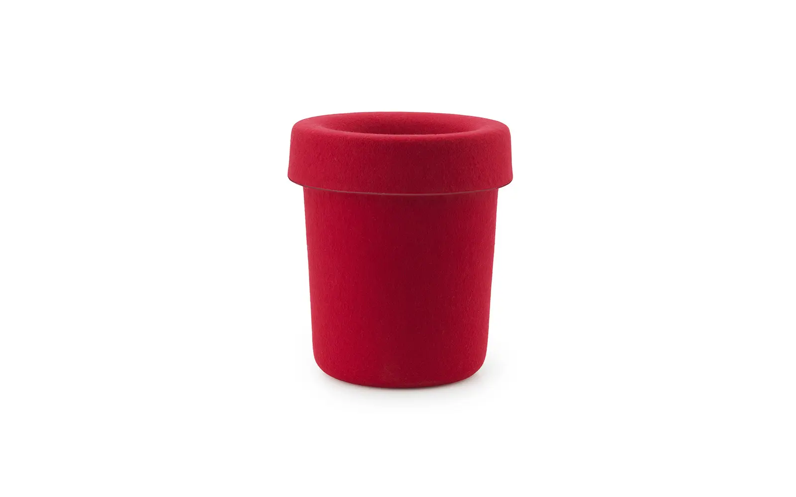 Normann Copenhagen Hide Papierkorb Leuchtendes Rot