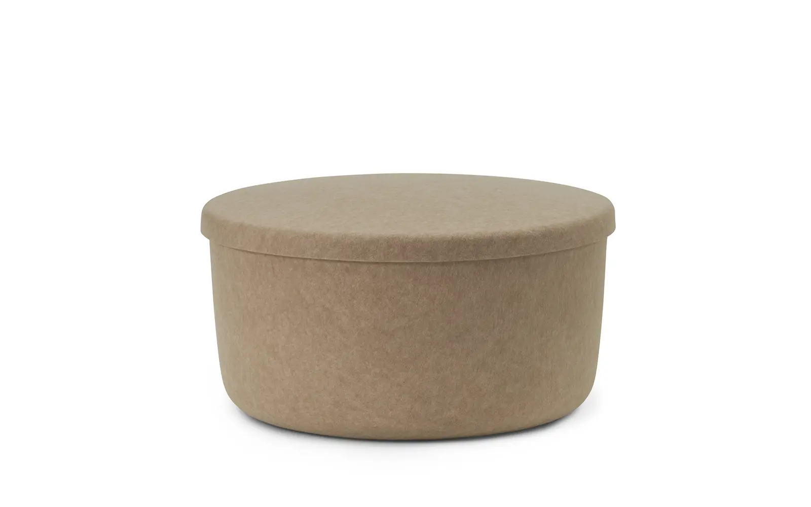 Normann Copenhagen Hide Storage Pouf Large Sand