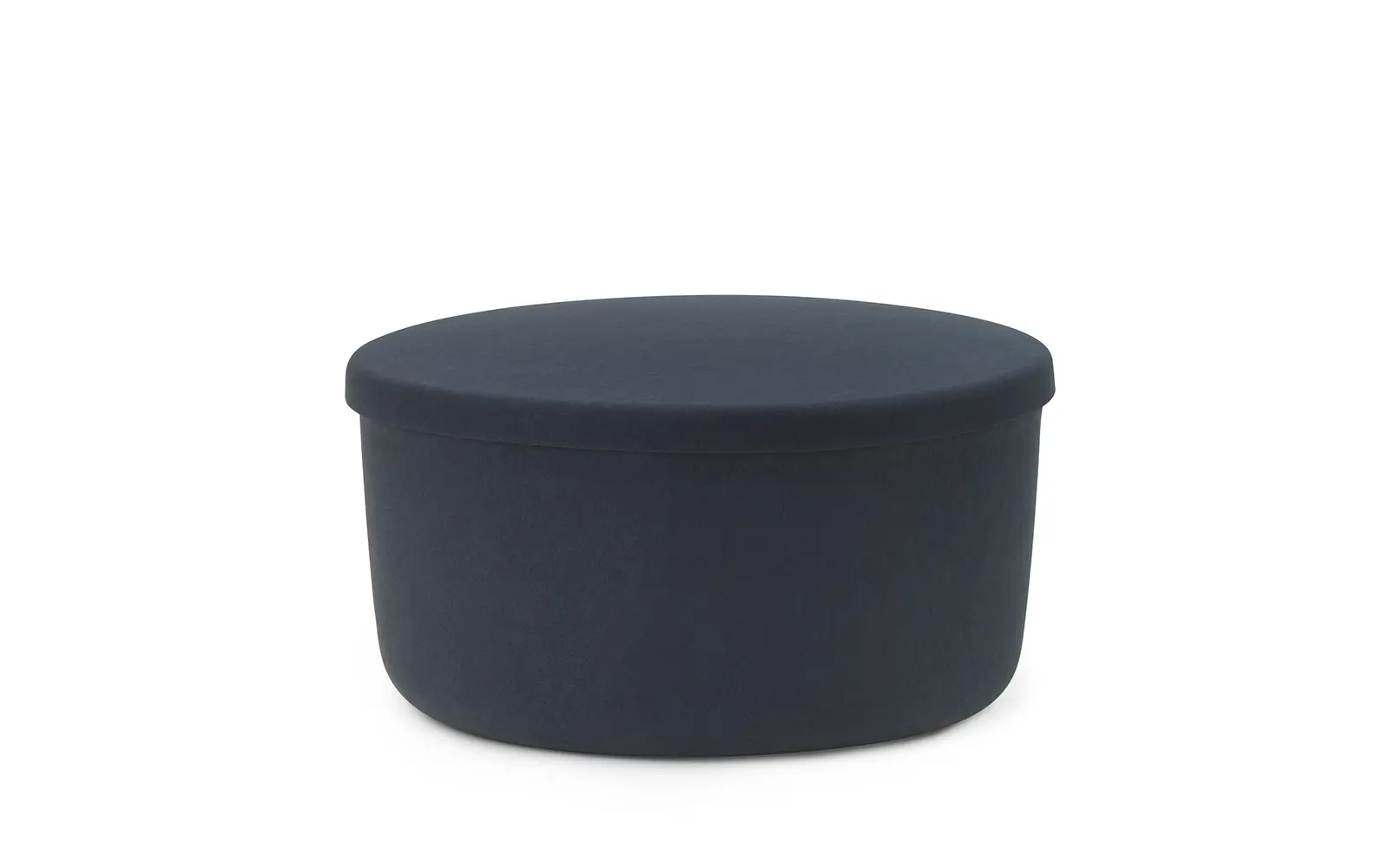 Normann Copenhagen Hide Storage Pouf Large Steel Blue