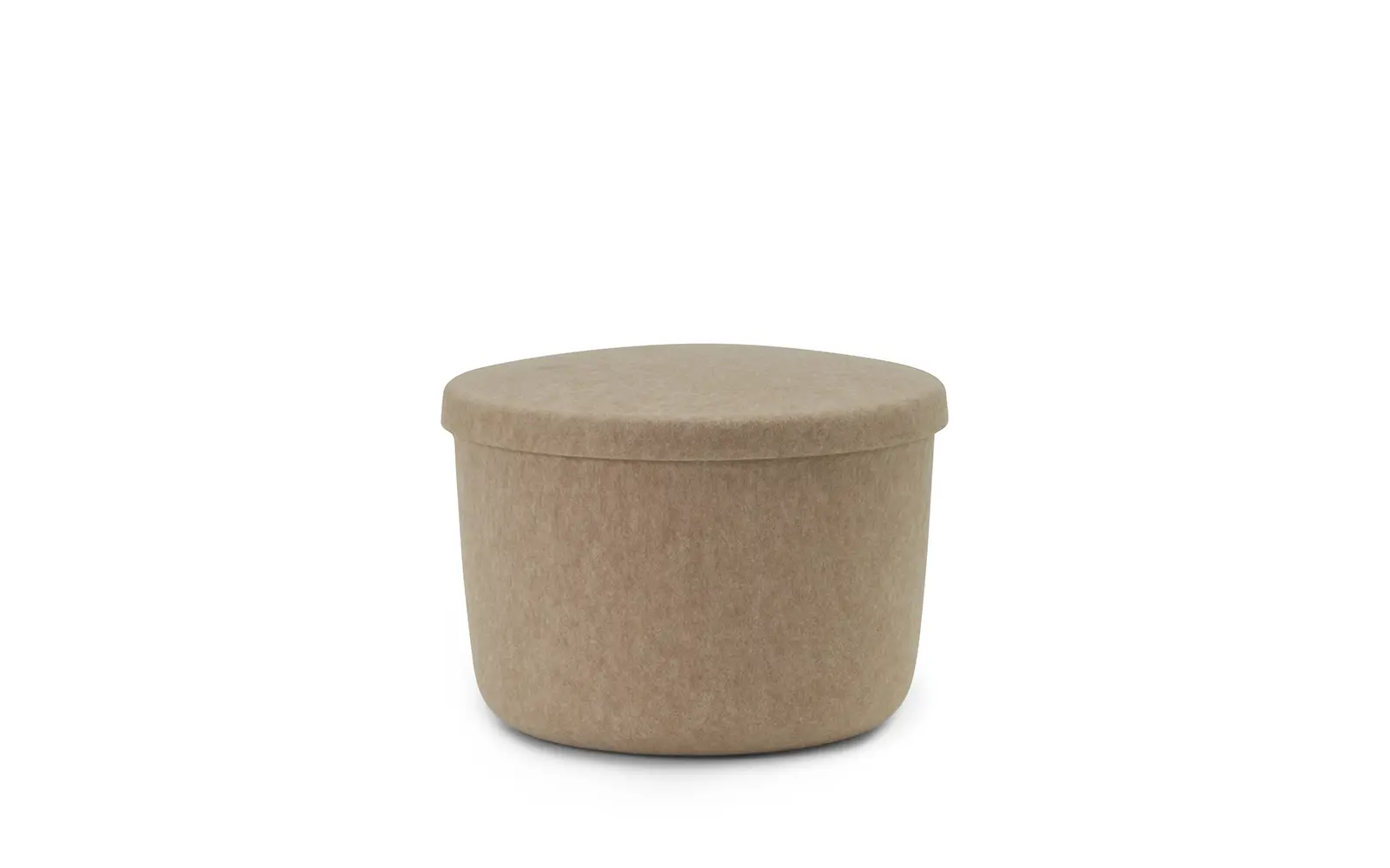 Normann Copenhagen Hide Storage Pouf Small Sand