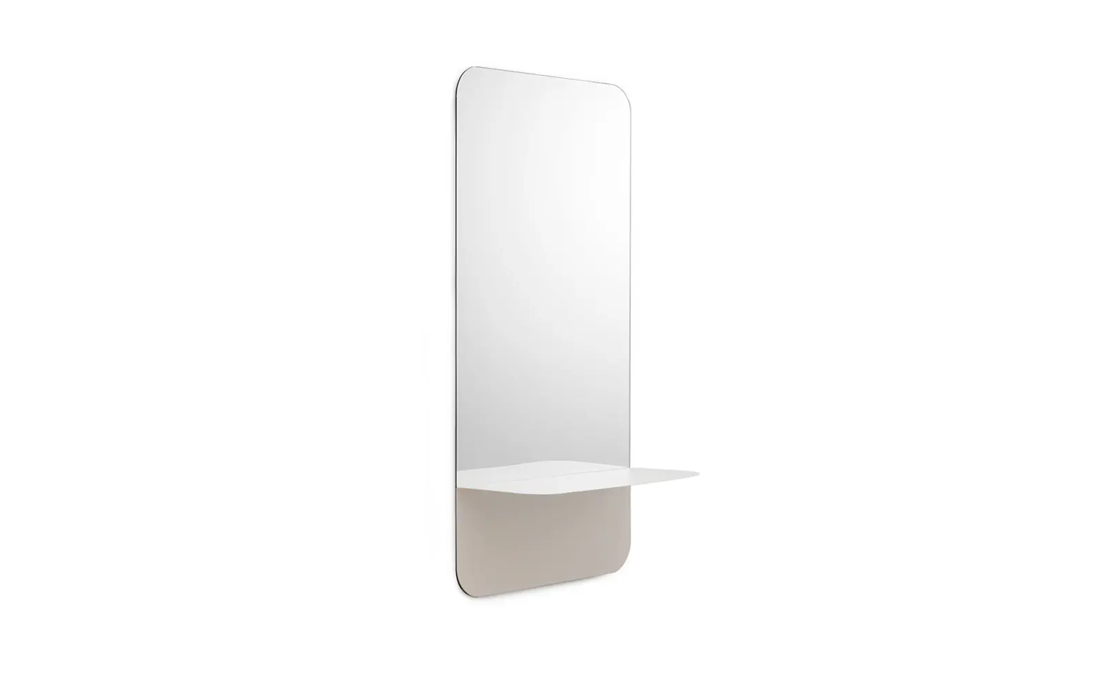 Normann Copenhagen Horizon vægspejl vertikalt, hvid
